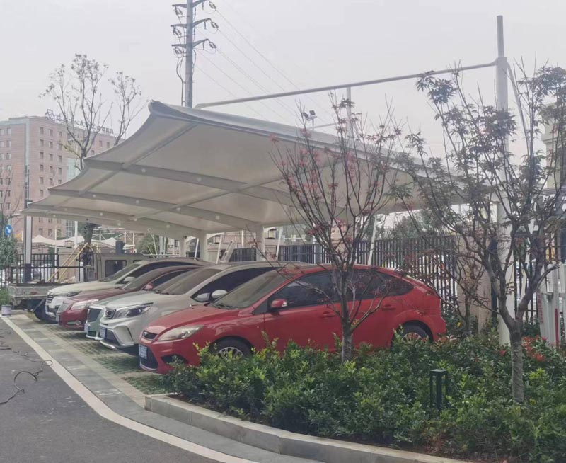 小區膜結構停車棚